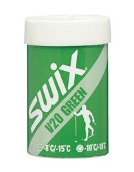 Swix V20 Green Hard Kick Wax 45g in Green